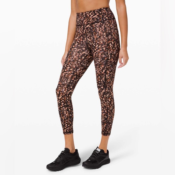 ✨RARE NWT Lululemon Invigorate High Rise Tight 25 inseam Motion Flux Multi Brown - Picture 6 of 11